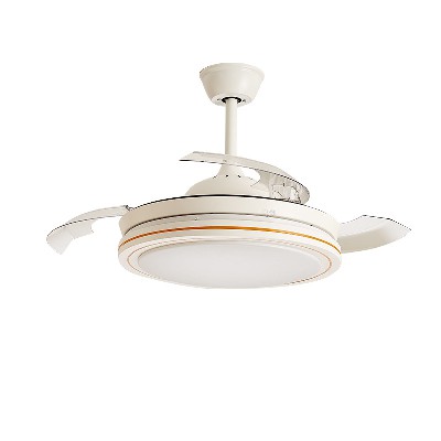 现代简约风扇灯 变频智能客厅家用电扇一体灯餐厅书房隐形吊扇灯